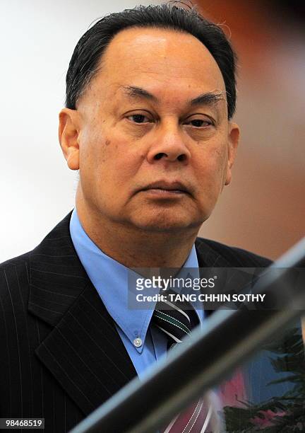 Thailand's Foreign Minister Kasit Piromya attends the 16th Association of Southeast Asian Nations summit in Hanoi on April 9, 2010. Myanmar faced...