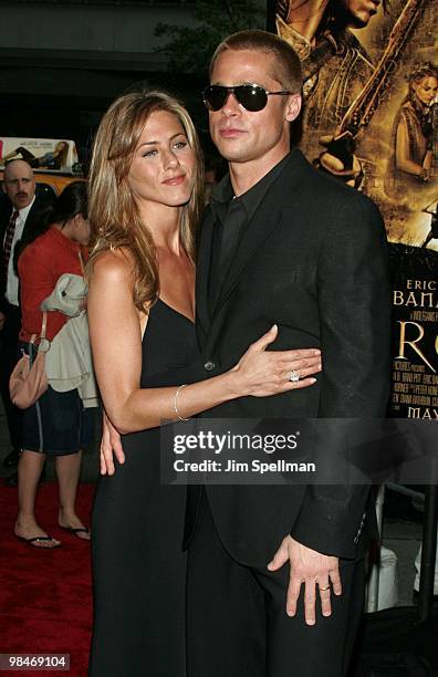 Jennifer Aniston and Brad Pitt