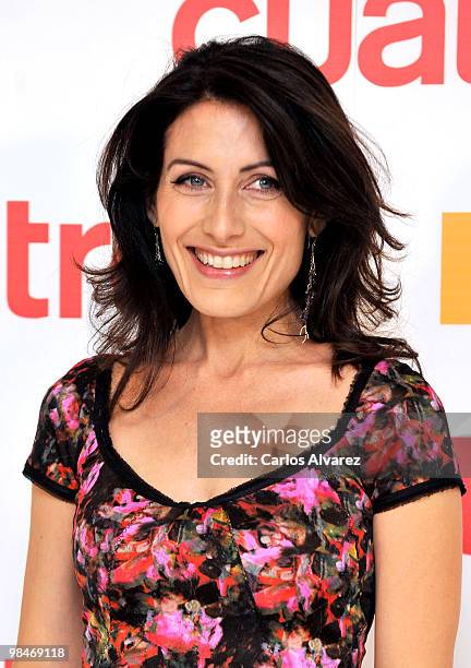 Actress Lisa Edelstein attends "Dr House" promotional photocall at the Villamagna Hotel on April 15, 2010 in Madrid, Spain.