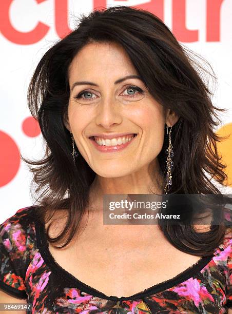 Actress Lisa Edelstein attends "Dr House" promotional photocall at the Villamagna Hotel on April 15, 2010 in Madrid, Spain.