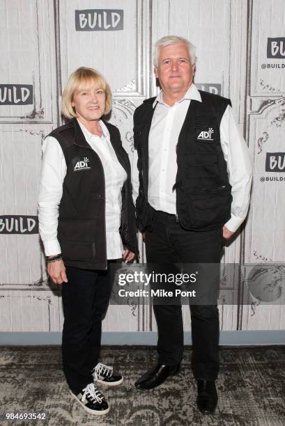 Jan Creamer and Tim Phillips visit Build Series to discuss Animal Planets 'Dodo Heros' at Build Studio on June 26, 2018 in New York City.