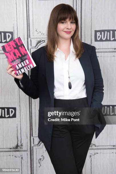 Amber Tamblyn visits Build Series to discuss 'Any Men' at Build Studio on June 26, 2018 in New York City.