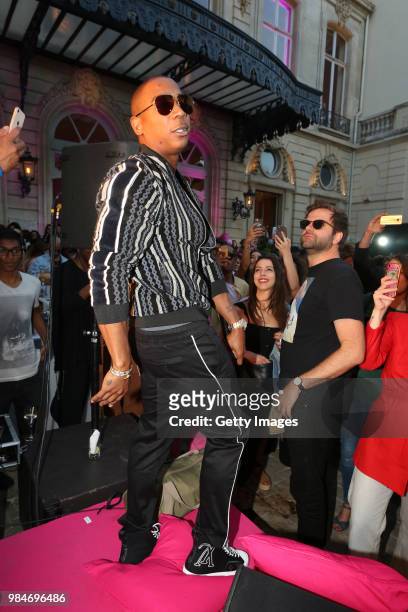 Ja Rule performs during Paris Hilton x Boohoo Party at Hotel Le Marois on June 26, 2018 in Paris, France.
