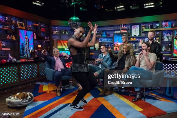 Pictured : Andy Cohen, Ali, Antoni Porowski, Tan France, Karamo Brown, Jonathan Van Ness and Bobby Berk --