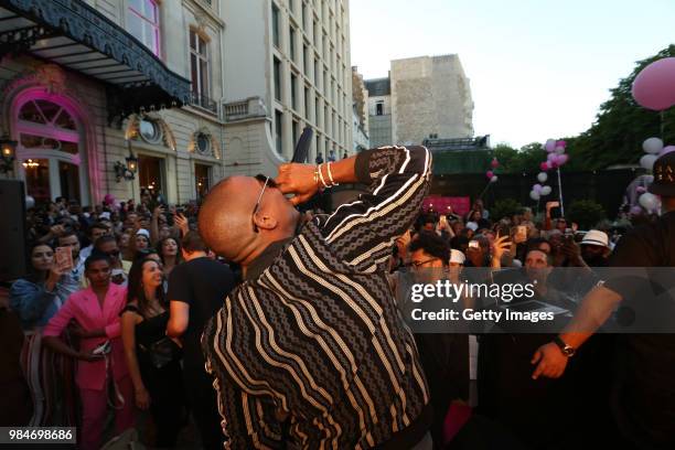 Ja Rule performs during Paris Hilton x Boohoo Party at Hotel Le Marois on June 26, 2018 in Paris, France.