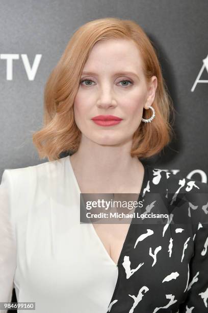 Actress Jessica Chastain attends the New York screening of "Woman Walks Ahead" at the Whitby Hotel on June 26, 2018 in New York City.