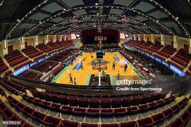 General arena view during pregame of the WNBA game between the Phoenix Mercury and New York Liberty on June 26 at Westchester County Center in White...