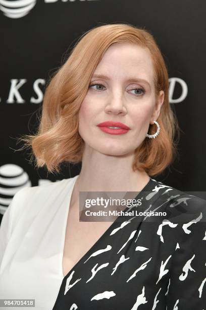 Actress Jessica Chastain attends the New York screening of "Woman Walks Ahead" at the Whitby Hotel on June 26, 2018 in New York City.