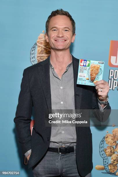 Actor Neil Patrick Harris attends the Jif Power Ups launch event at Carolines on Broadway on June 26, 2018 in New York City.