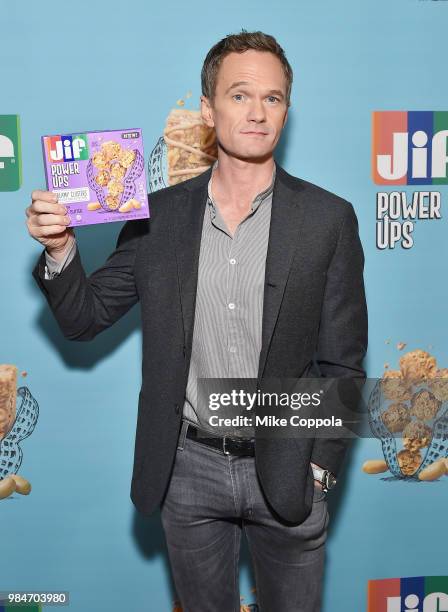 Actor Neil Patrick Harris attends the Jif Power Ups launch event at Carolines on Broadway on June 26, 2018 in New York City.