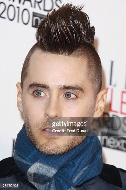 Jared Leto attends the ELLE Style Awards at Grand Connaught Rooms on February 22, 2010 in London, England.