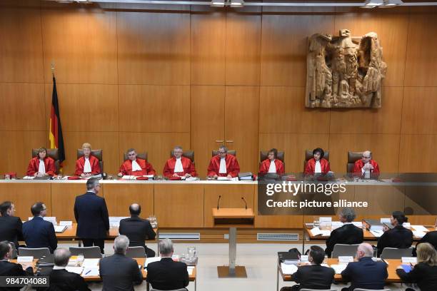 The Second Senate of the Federal Constitutional Court, Christine Langenfeld, Doris Koenig, Peter Mueller, Peter M. Huber, Andreas Vosskuhle , Monika...