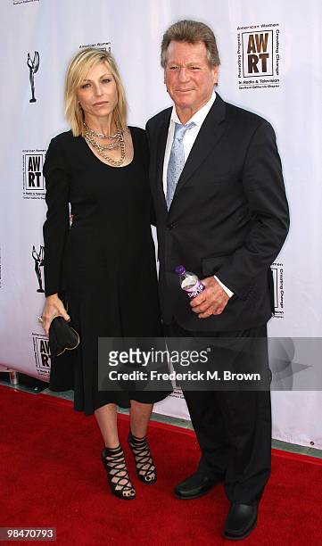 Actress Tatum O'Neal and actor Ryan O'Neal attend the American Women in Radio and Television 2010 Genii Awards at the Skirball Cultural Center on...