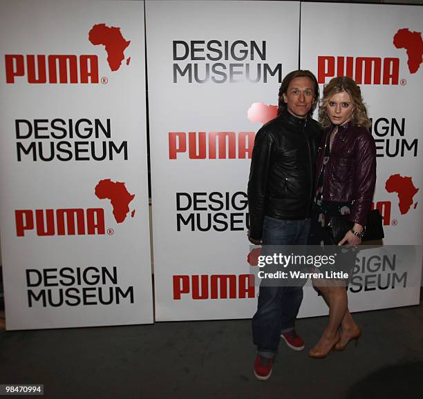 Jeremy Gilley and actress Emilia Fox at the PUMA VIP dinner for the launch of their new packaging and distribution system is held at the Design...