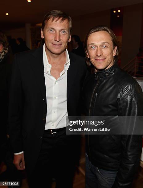 Jochen Zeitz, Chairman and CEO PUMA and Jeremy Gilley of Peace One Day, at The PUMA party for the launch of their new packaging and distribution...