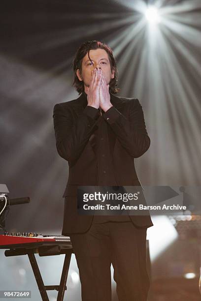 Benjamin Biolay performs during the 25th Victoires de la Musique at Zenith de Paris on March 6, 2010 in Paris, France.