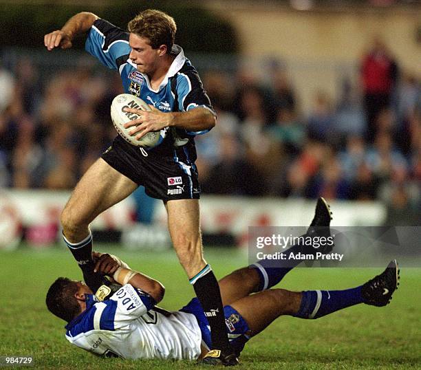 Colin Best for the Sharks in action during Round of the National Rugby League match played between the Sharks and Bulldogs at Toyota Park, Cronulla,...