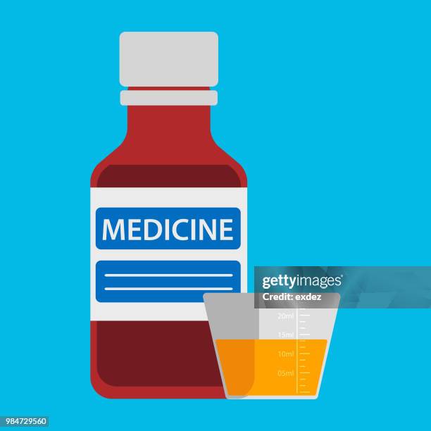 medicine syrup icon - syrup stock illustrations