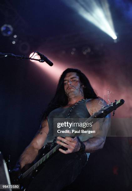 Peter Steele of Type-O Negative performs on stage on May 17th 1997 in Eindhoven, Netherlands.