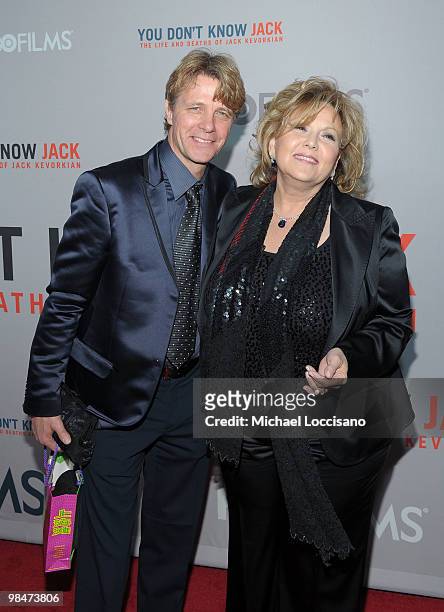 Guy Hector and actress Brenda Vaccaro attend the HBO Film's "You Don't Know Jack" premiere at Ziegfeld Theatre on April 14, 2010 in New York City.
