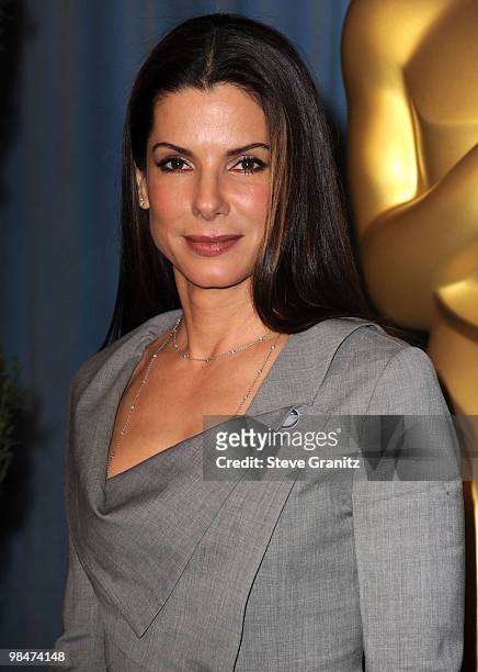 Sandra Bullock attends the 82nd Academy Awards Nominee Luncheon at The Beverly Hilton hotel on February 15, 2010 in Beverly Hills, California.