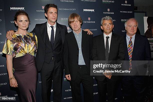 Hayley Atwell ,Mathew Goode, director Julian Jarrold, Mirimax President Daniel Battsek and producer Douglas Rae attend the Cinema Society and...