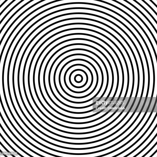 黒と白の同心円パターン。 - radial symmetry点のイラスト素材／クリップアート素材／マンガ素材／アイコン素材