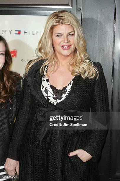 Actress Kirstie Alley attends "The Runaways" New York premiere at Landmark Sunshine Cinema on March 17, 2010 in New York City.