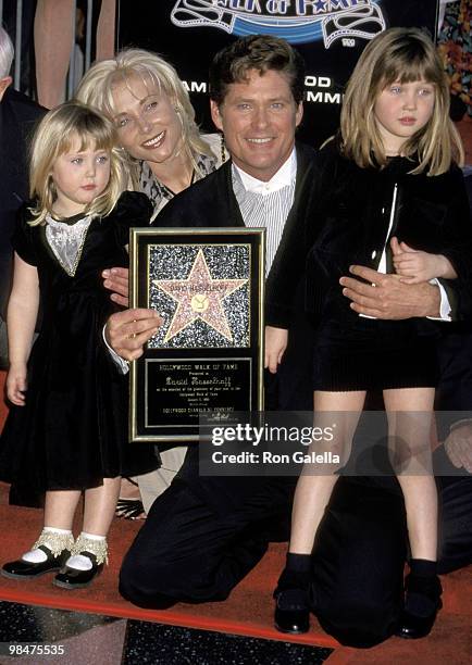 Taylor Hasselhoff, Pamela Bach, David Hasselhoff, and Hayley Hasselhoff