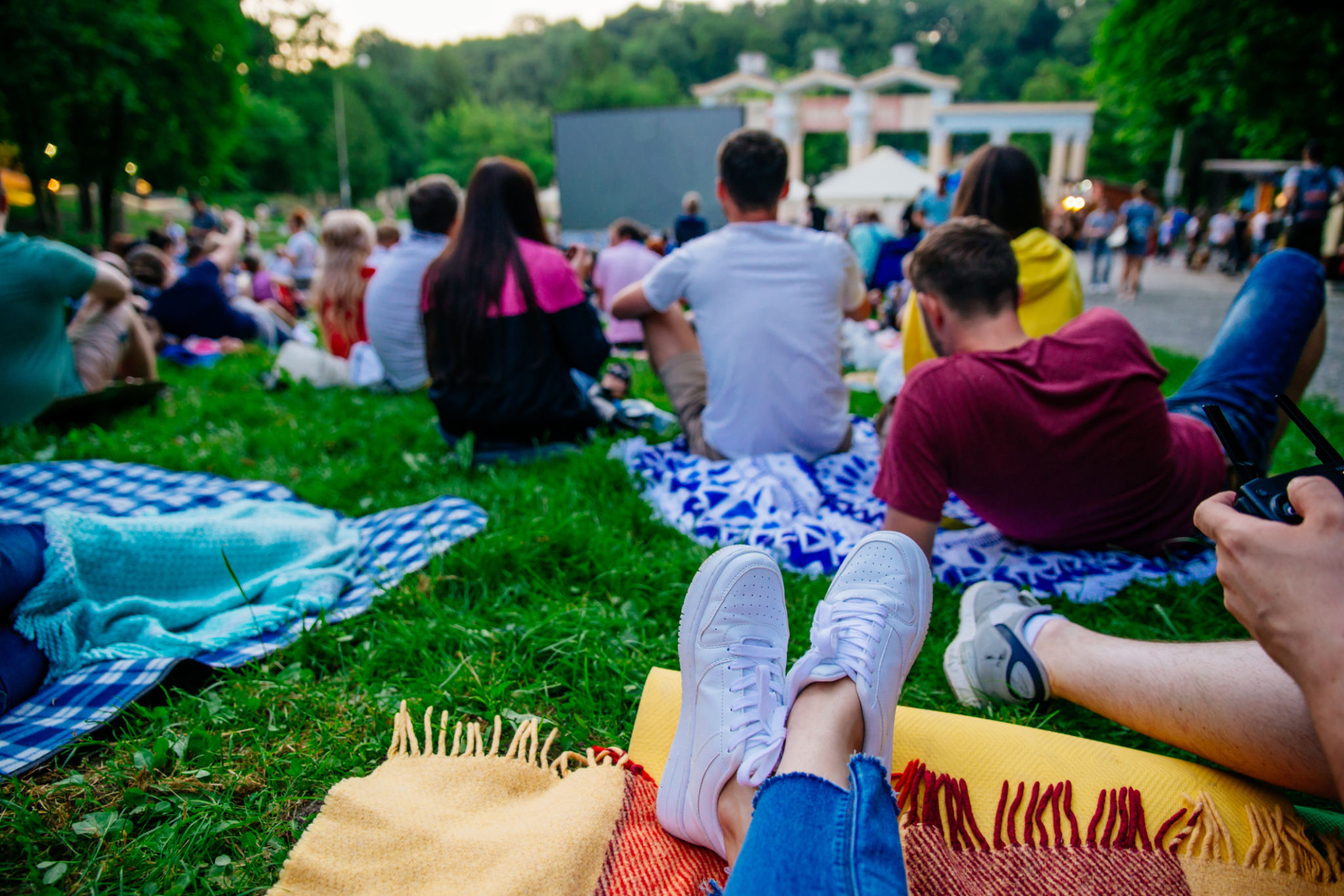 outdoor theater audience
