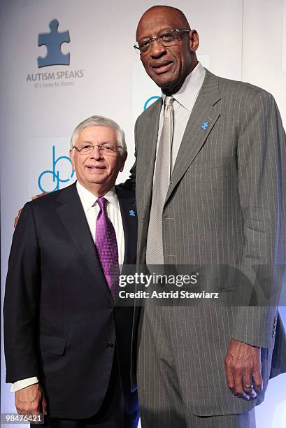 David Stern and Bob Lanier attend the 2010 Tip-Off For A Cure Dinner Gala at The Metropolitan Museum of Art on April 14, 2010 in New York City.