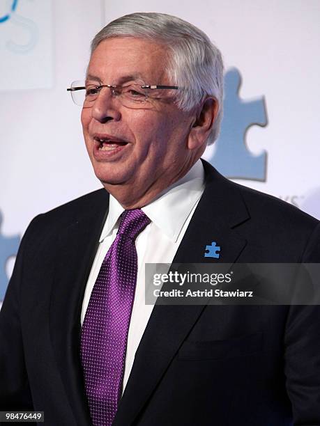 Commissioner of the National Basketball Association , David Stern attends the 2010 Tip-Off For A Cure Dinner Gala at The Metropolitan Museum of Art...