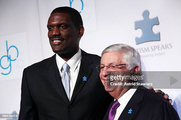 Albert King and David Stern attend the 2010 Tip-Off For A Cure Dinner Gala at The Metropolitan Museum of Art on April 14, 2010 in New York City.