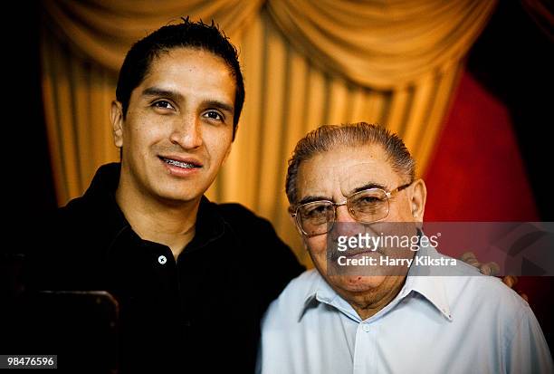 grandson & grandfather in latin america - guatemala family stock pictures, royalty-free photos & images