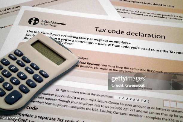 Tax Code Nz Chart.pdf Nz Tax Rates Photos and Premium High Res Pictures - Getty Images