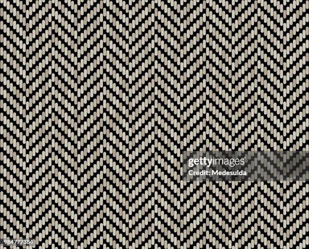 herringbone chevron seamless vector background - herringbone stock illustrations