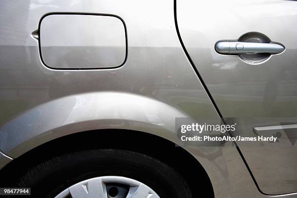 side of car, view of gas tank - bildörr bildbanksfoton och bilder