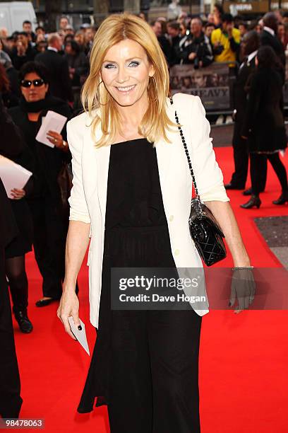 Michelle Collins arrives at the World premiere of 'The Heavy' held at the Odeon West End on April 15, 2010 in London, England.