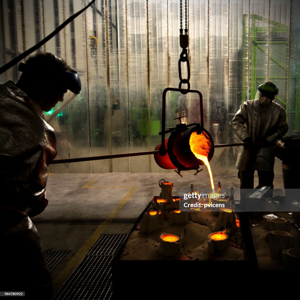Foundry workers