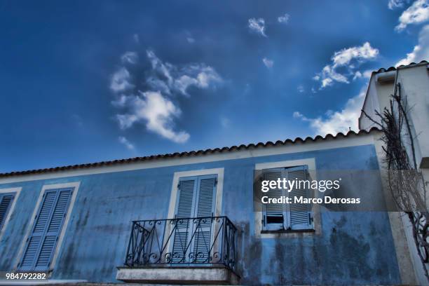 blue corner - blue corner stockfoto's en -beelden