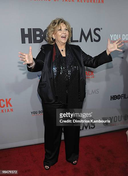 Brenda Vaccaro attends the premiere of HBO Film's "You Don't Know Jack" at the Ziegfeld Theatre on April 14, 2010 in New York City.