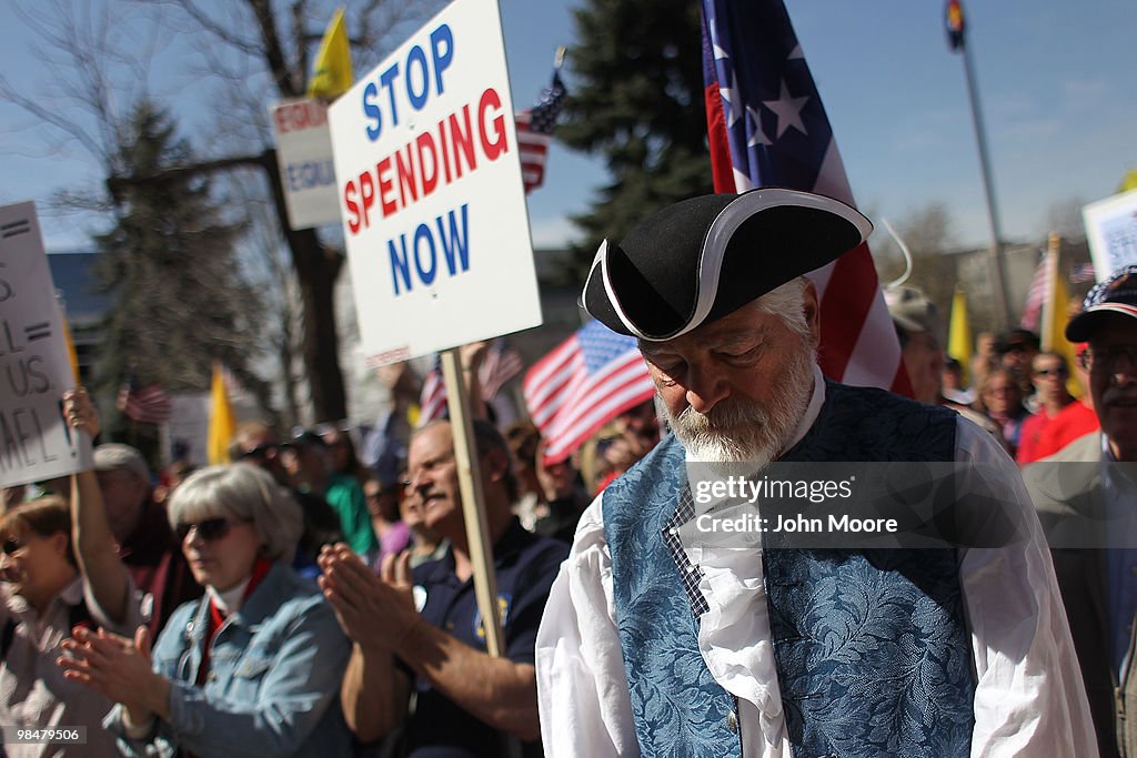 Coloradans Hold Tax Day Tea Party Rallies