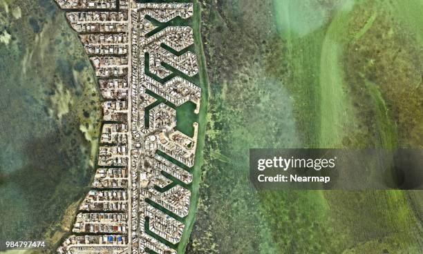 aerial view of florida, usa - amarre fotografías e imágenes de stock