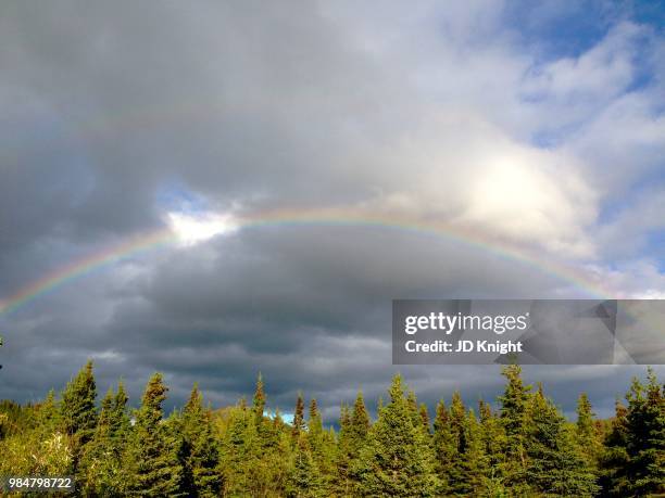 rainbow, denali - jd woods stock pictures, royalty-free photos & images