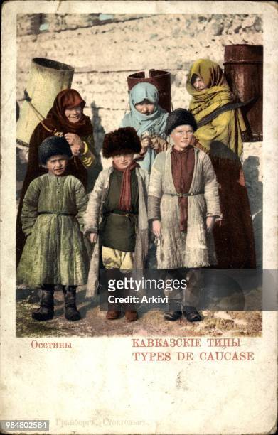 Ak Types de Caucase, Kaukasische Typen, Russische Bauern