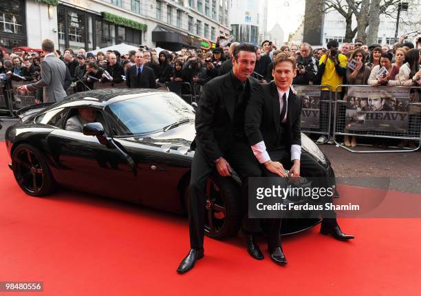 Gary Stretch and Lee Ryan attend the Premiere of 'The Heavy' at Odeon West End on April 15, 2010 in London, England.