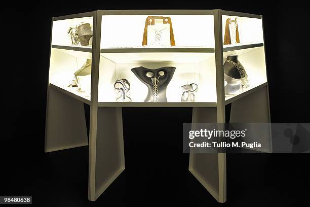 Kris Ruhs creations are displayed at Corso Como 10 on April 14, 2010 in Milan, Italy.