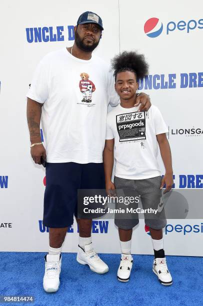 Grizz Chapman and Christian Chapman attend the "Uncle Drew" New York Premiere on June 26, 2018 in New York City.