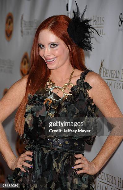 Actress Phoebe Price arrives at the 10th Annual Beverly Hills Film Festival Opening Night at Clarity Theater on April 14, 2010 in Beverly Hills,...