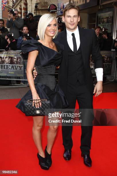 Lee Ryan attends the world Premiere of 'The Heavy' at Odeon West End on April 15, 2010 in London, England.